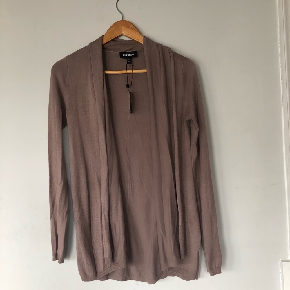 Express Light Brown Cardigan!